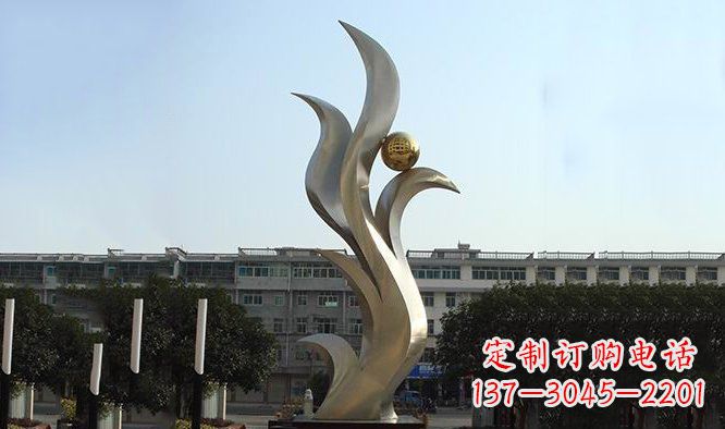 烟台精美不锈钢凤凰雕塑