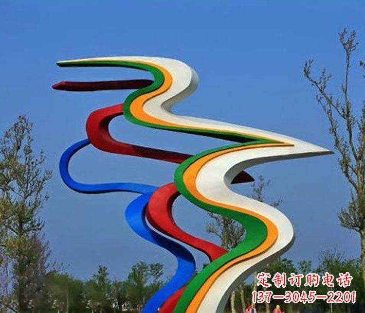 烟台不锈钢抽象喷绘飘带