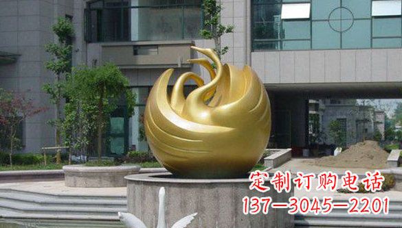 烟台不锈钢天鹅雕塑