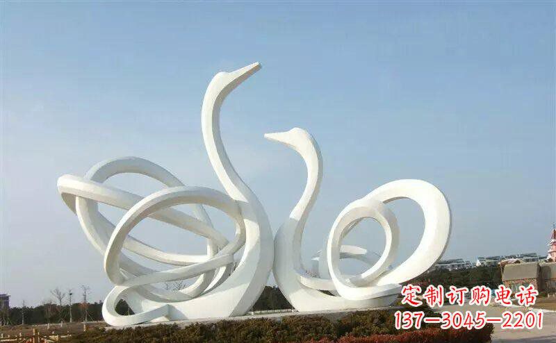 烟台不锈钢制作的天鹅雕塑