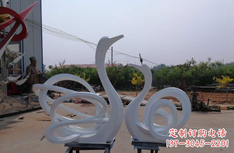 烟台精美不锈钢天鹅雕塑