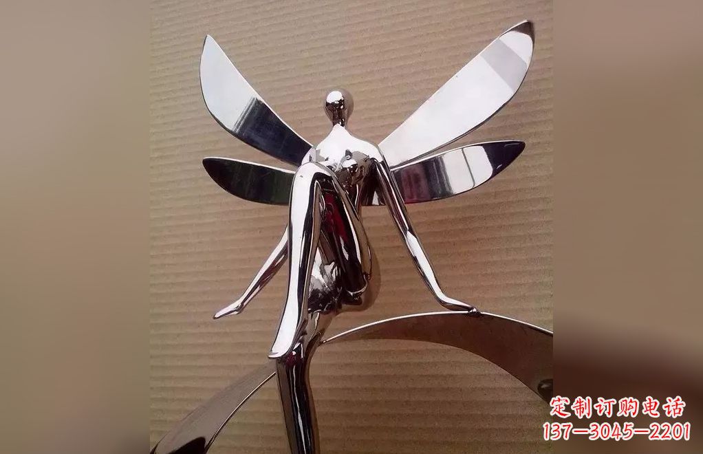 烟台不锈钢天使雕塑