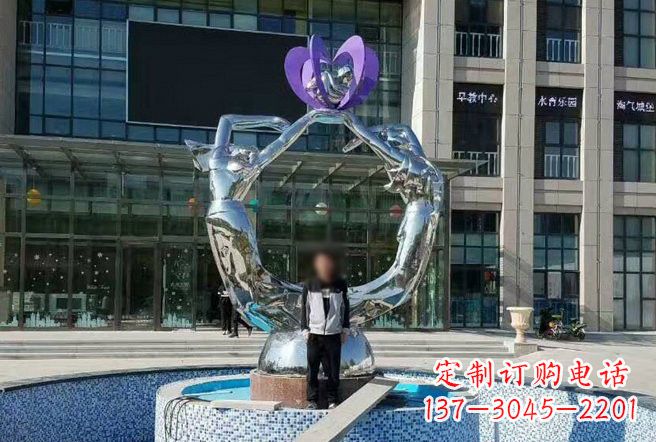 烟台不锈钢抽象跳舞的女孩雕塑