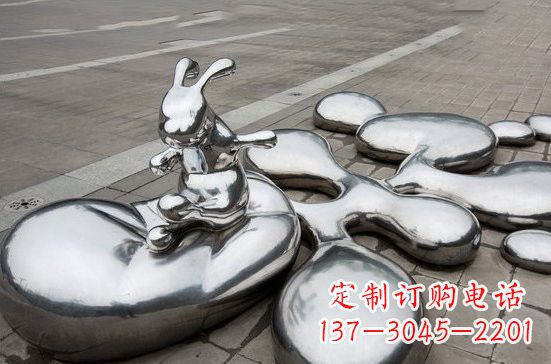 烟台不锈钢兔子雕塑