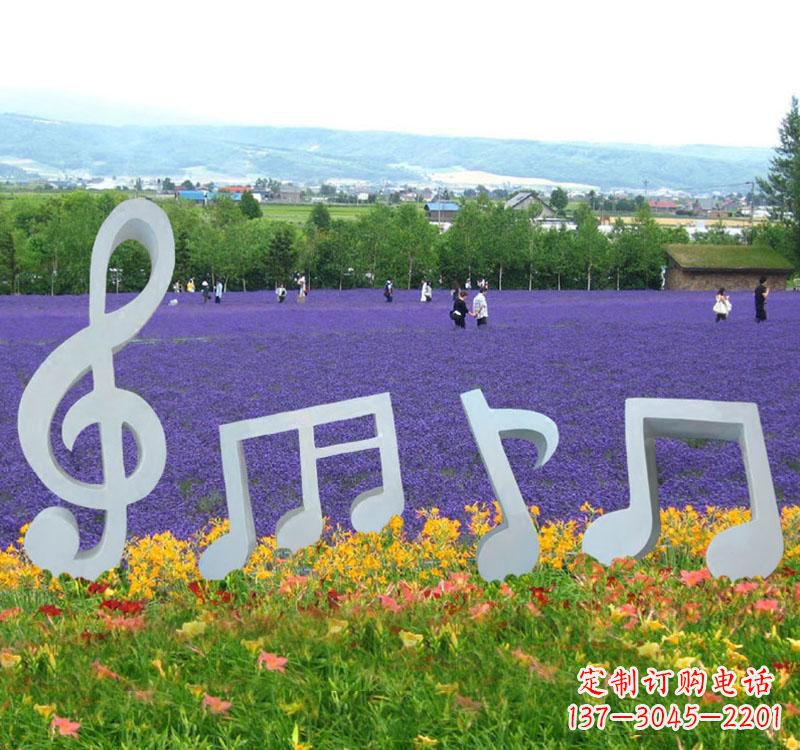 烟台精美不锈钢音符雕塑