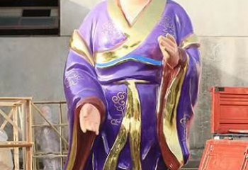 烟台玻璃钢宗教庙宇彩绘八仙神像