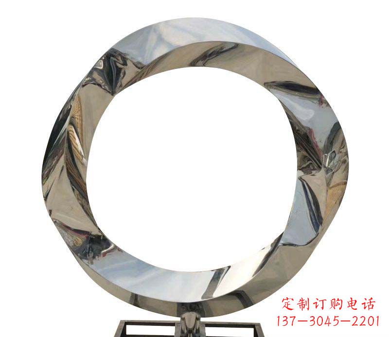 烟台不锈钢圆环雕塑——精美而优雅