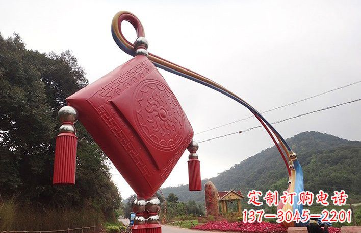 烟台不锈钢抽象中国结拱门