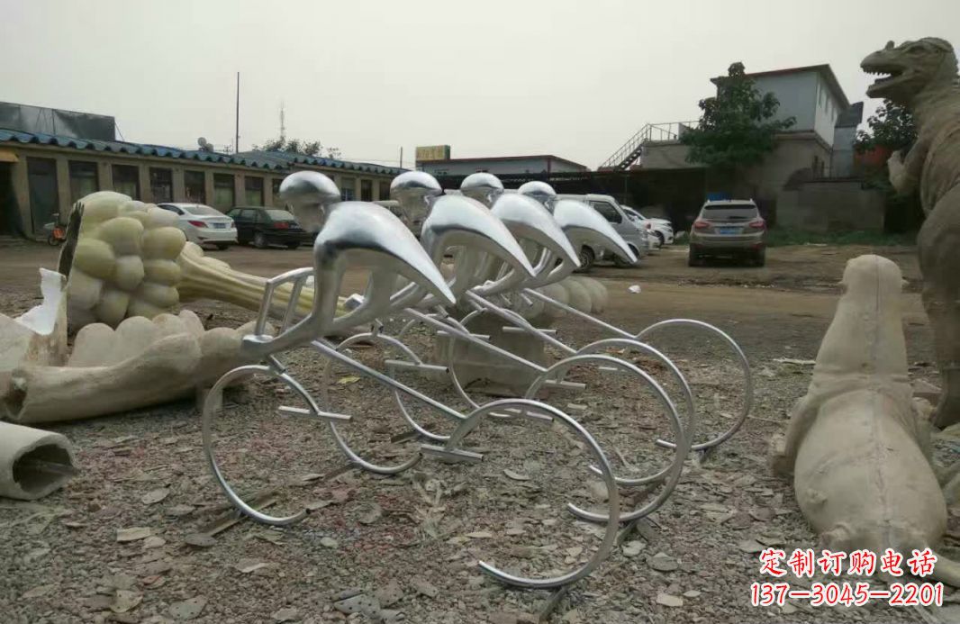 烟台不锈钢自行车雕塑