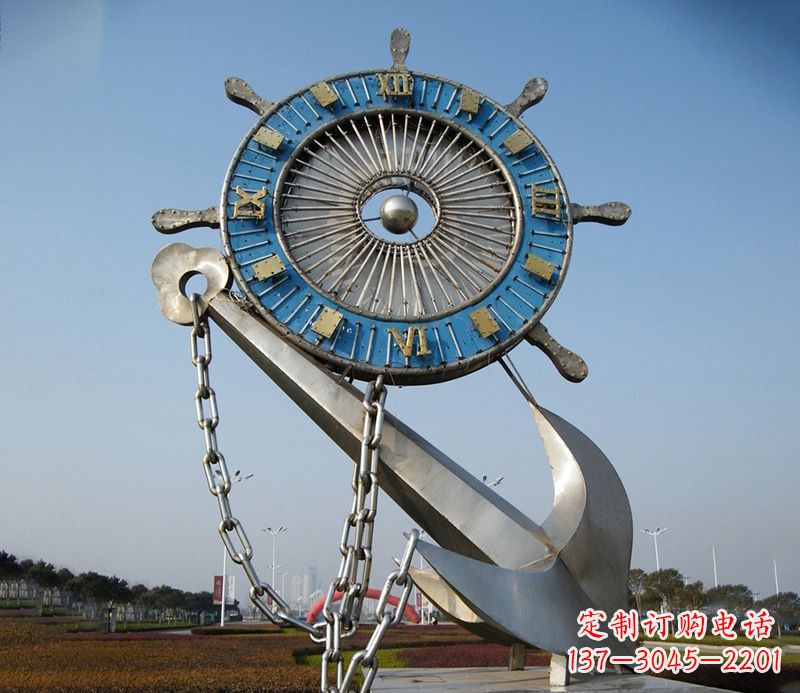 烟台不锈钢船舵雕塑展现精湛工艺