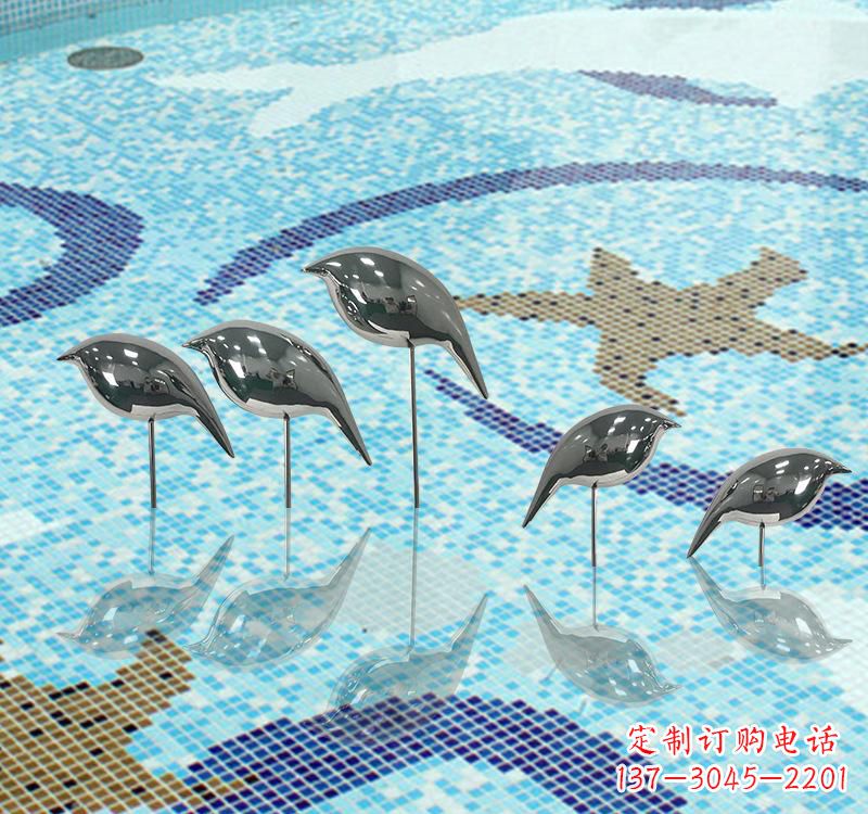 烟台不锈钢创意鸽子雕塑展现精致美感