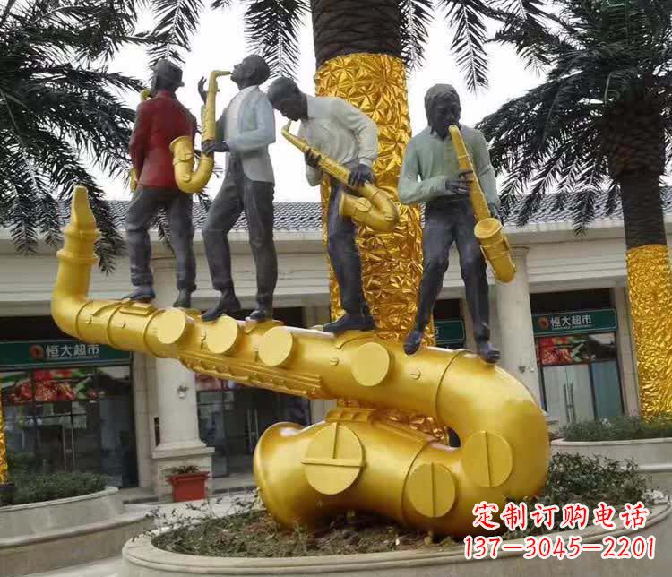 烟台不锈钢萨克斯雕塑精美绝伦