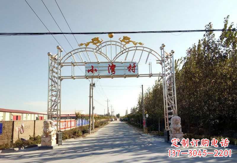烟台不锈钢牌坊雕塑让美丽的传统永存