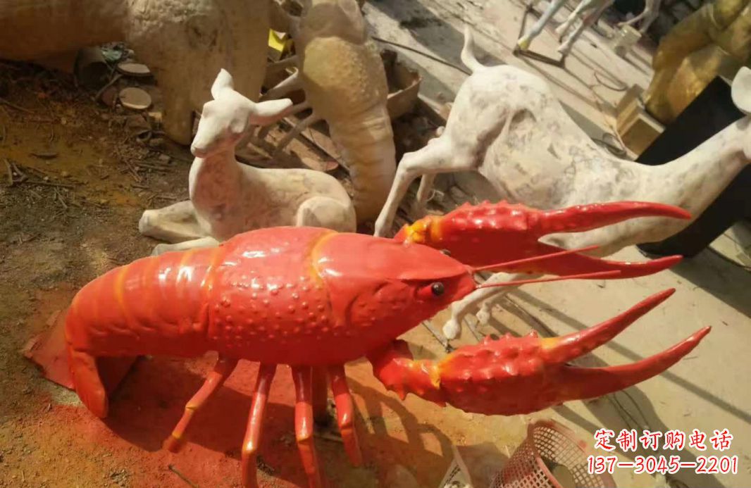 烟台不锈钢大龙虾雕塑1