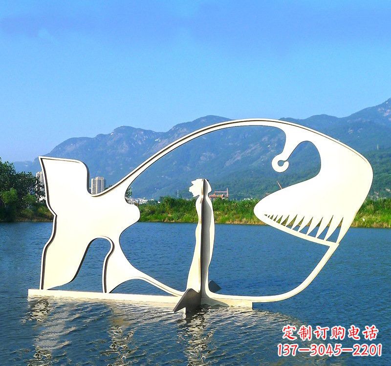 烟台精美的不锈钢大型鲸鱼雕塑