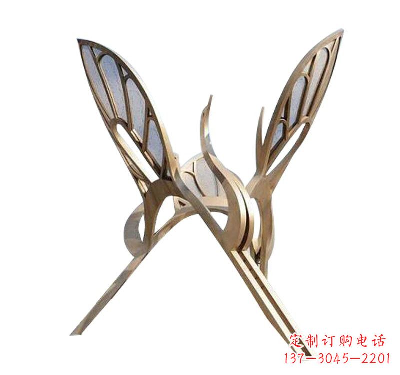 烟台精美的不锈钢仙鹤雕塑