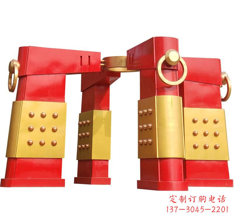 烟台不锈钢大型拱门雕塑——传承文化精髓
