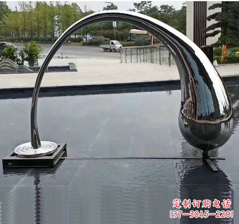 烟台不锈钢大型水滴雕塑让艺术融入生活