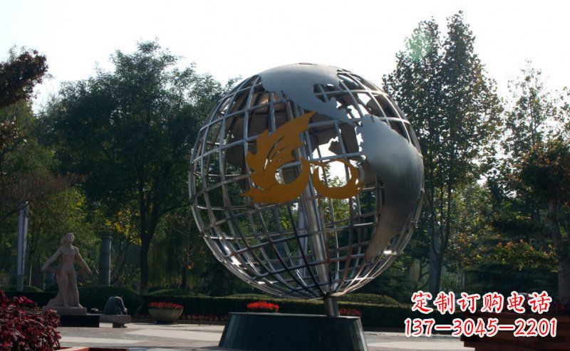 烟台不锈钢地球雕塑一件具有意义的艺术品