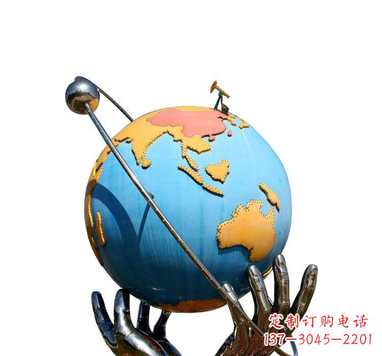 烟台不锈钢地球雕塑2