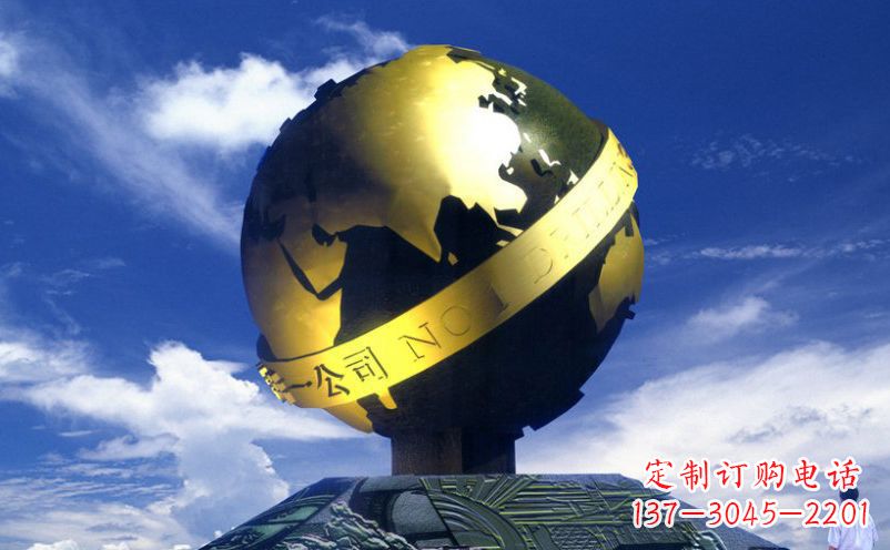 烟台不锈钢地球雕塑传承持久的环保理念