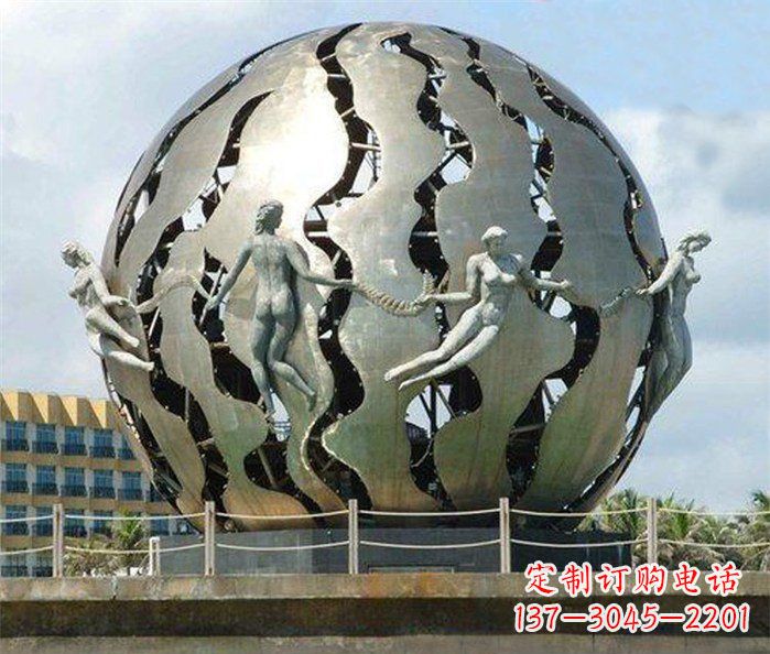 烟台不锈钢地球广场雕塑