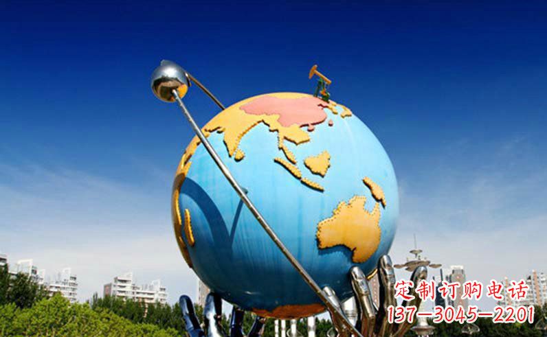 烟台不锈钢地球仪雕塑精致的艺术之作