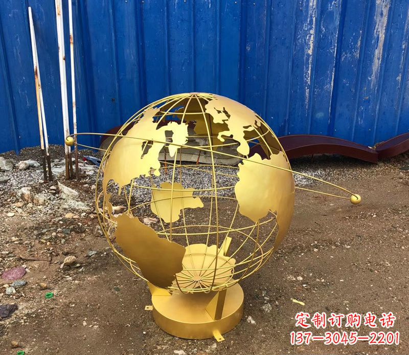 烟台精美不锈钢地球仪雕塑