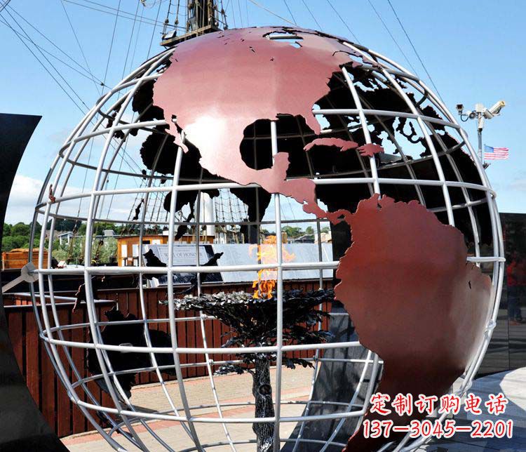 烟台不锈钢地球仪雕塑精美的艺术品
