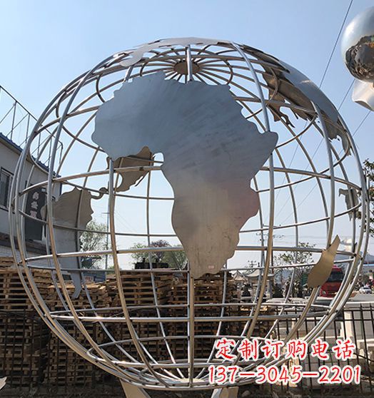 烟台不锈钢地球仪雕塑精美的艺术作品