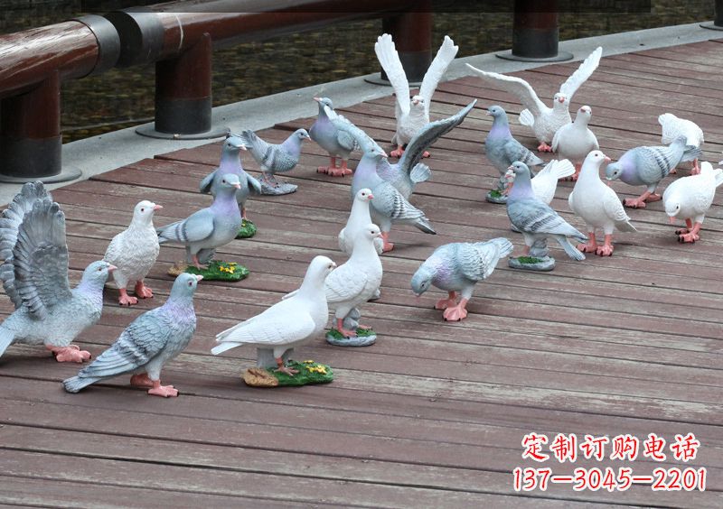 烟台精致的不锈钢鸽子雕塑