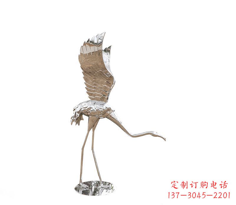 烟台不锈钢火烈鸟雕塑灿烂耀眼的艺术之作