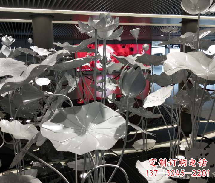烟台不锈钢锻造荷花雕塑
