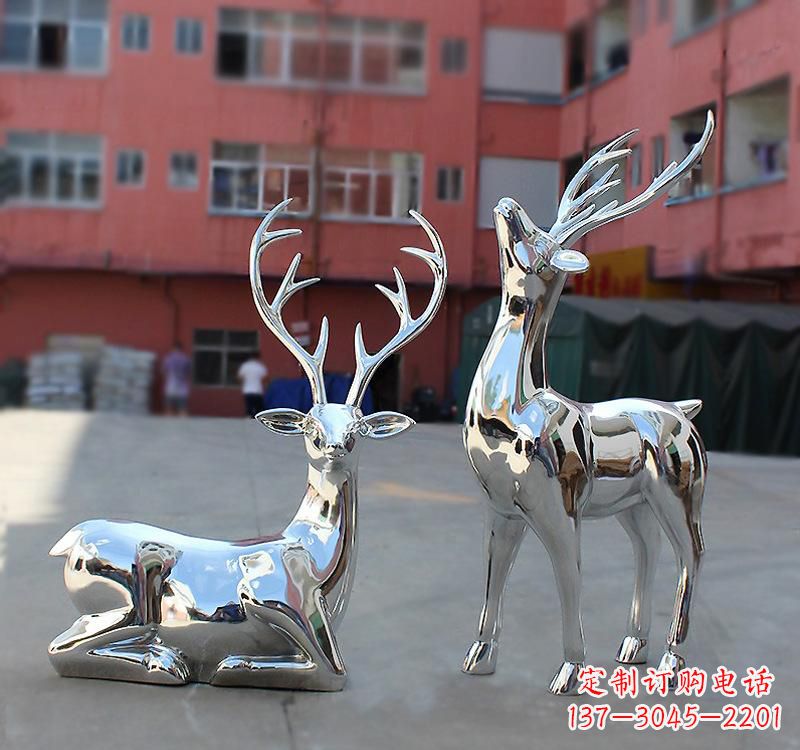 烟台不锈钢仿真梅花鹿雕塑——精致美观