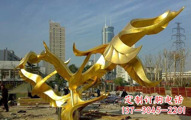 烟台不锈钢飞翔的天鹅雕塑