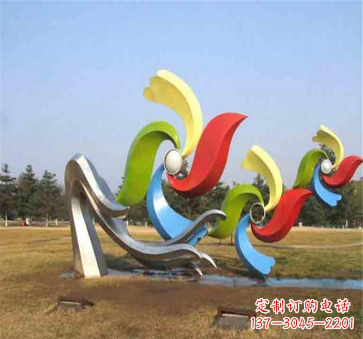 烟台不锈钢风车雕塑绚丽多彩的艺术精品