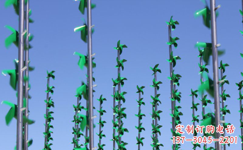 烟台不锈钢风车雕塑灵动而又精致