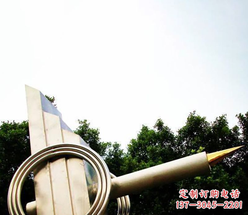 烟台不锈钢钢笔雕塑把简单的钢笔变成艺术品