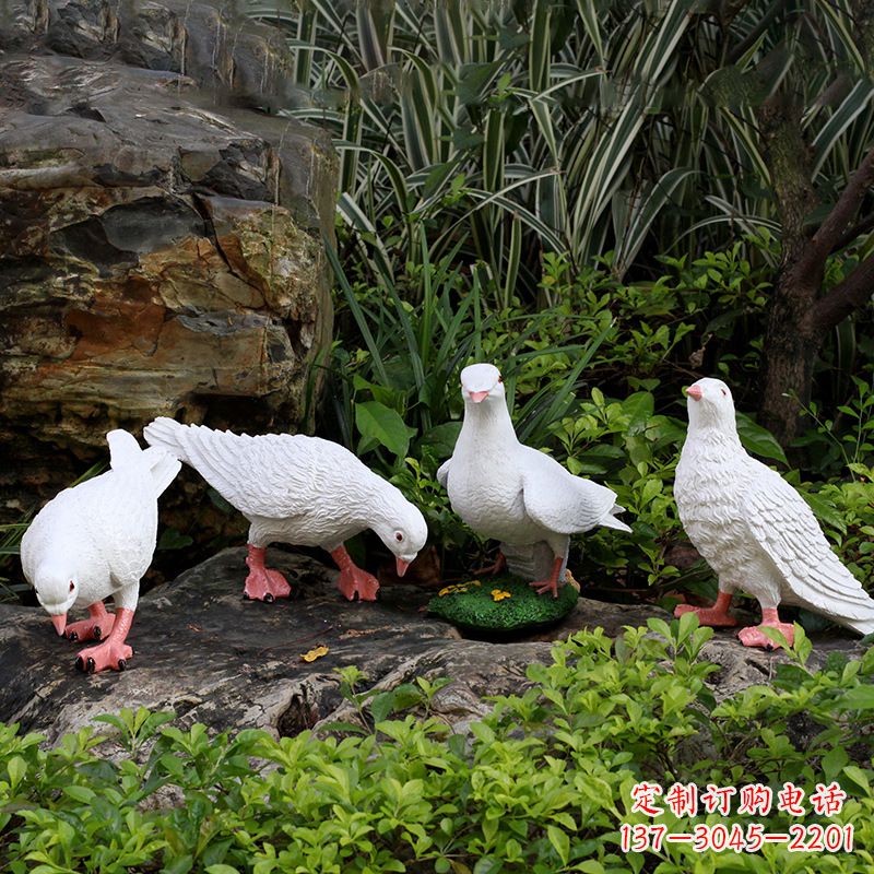 烟台不锈钢鸽子立体雕塑精美雕塑点缀美好生活