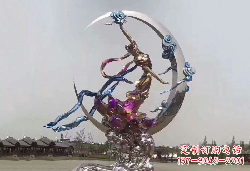 烟台不锈钢嫦娥奔月雕塑
