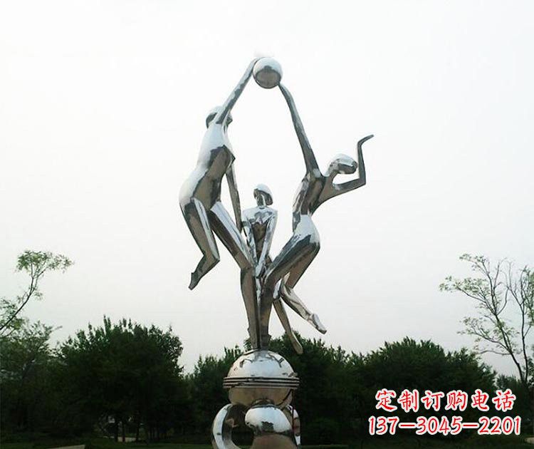 烟台排球女孩雕塑