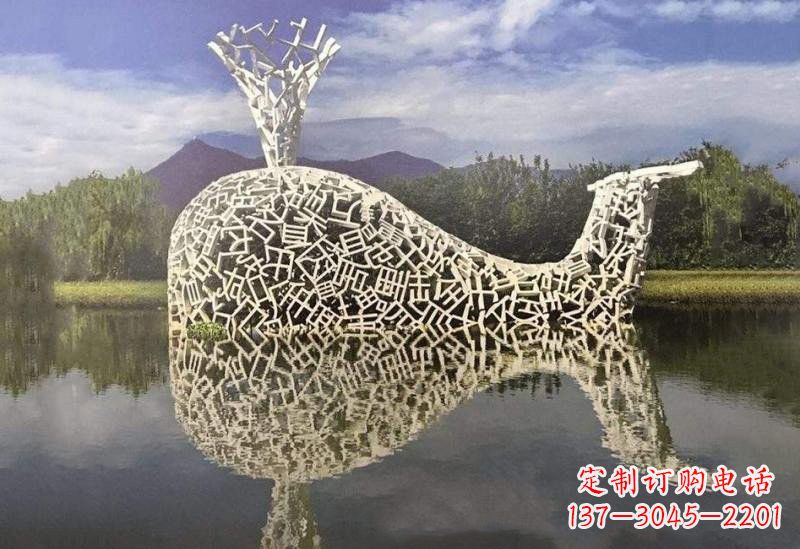 烟台不锈钢鲸鱼雕塑令人惊叹的艺术之作
