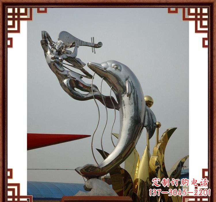 烟台不锈钢海豚雕塑——美丽的海洋艺术