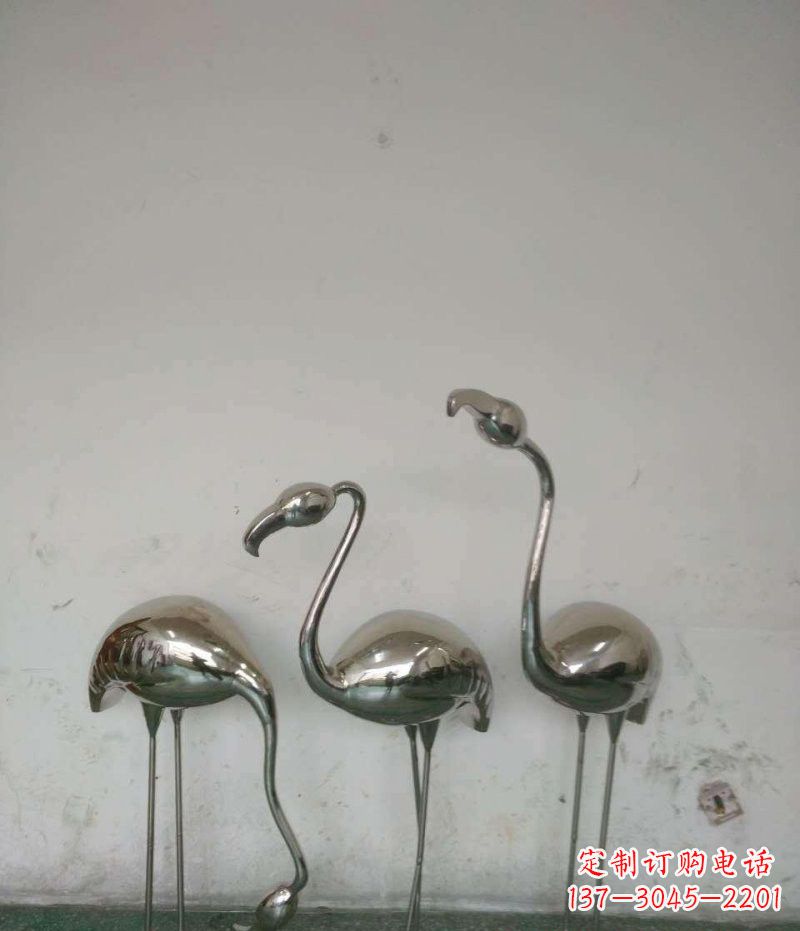 烟台不锈钢火烈鸟雕塑精美的艺术之作