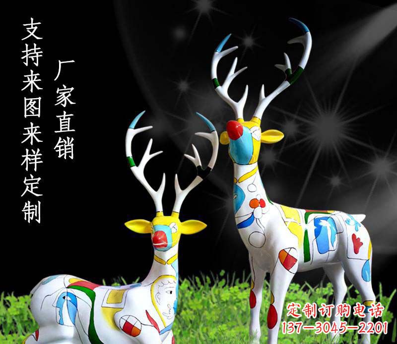 烟台不锈钢动物雕塑——小鹿
