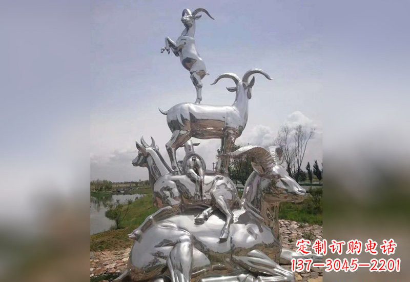 烟台不锈钢羊雕塑精美绝伦
