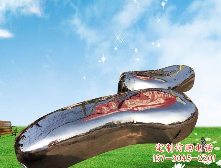 烟台精美的不锈钢鹅卵石雕塑