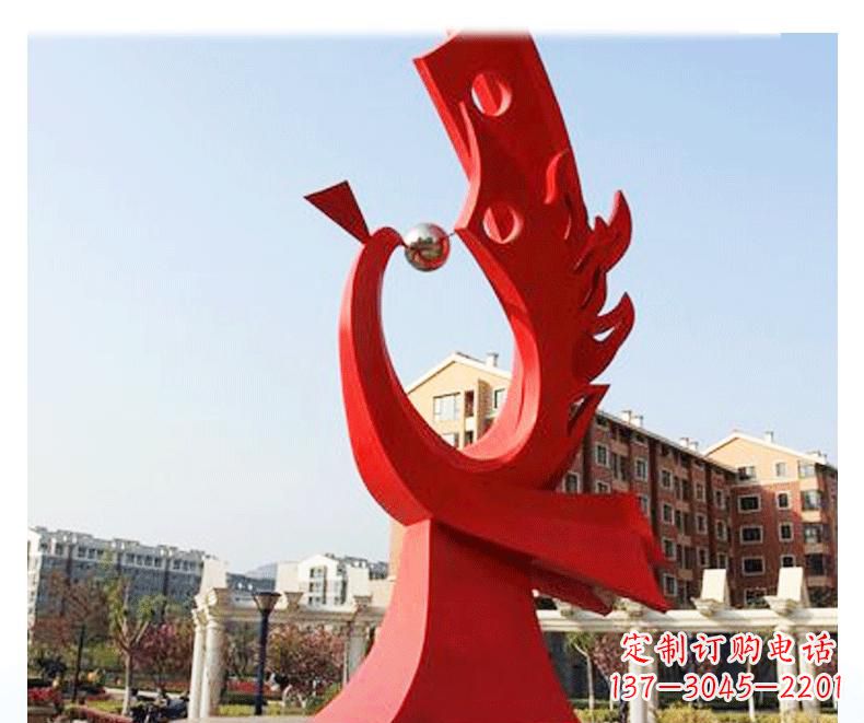 烟台不锈钢公园凤凰雕塑