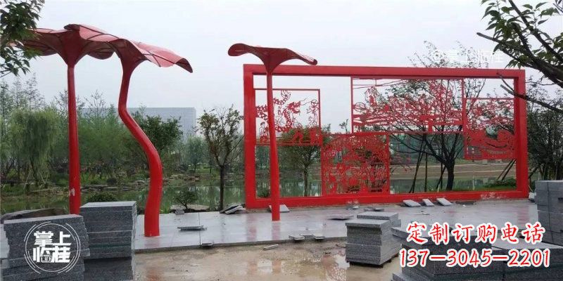 烟台不锈钢剪纸龙凤雕塑精美雕刻传承古老文化