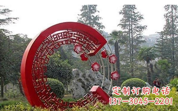 烟台不锈钢公园圆环雕塑——精美的艺术瑰宝